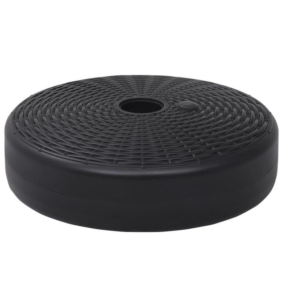Sonnenschirmständer Sand/Wasser 24 L Schwarz