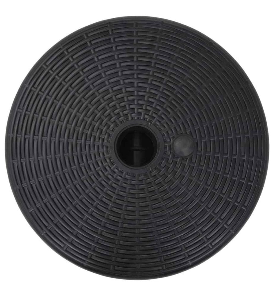 Sonnenschirmständer Sand/Wasser 24 L Schwarz
