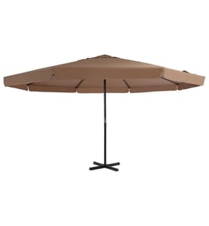 Sonnenschirm mit Aluminium-Mast 500 cm Taupe