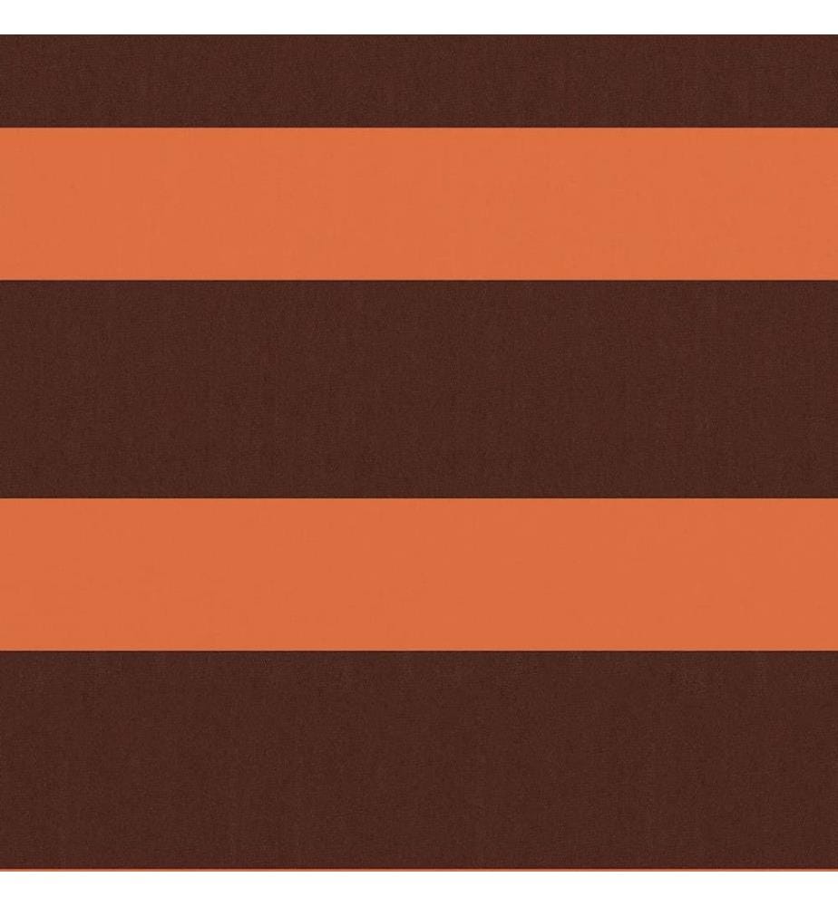 Balkon-Sichtschutz Orange und Braun 75x400 cm Oxford-Gewebe