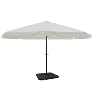 Sonnenschirm Aluminium weiss mit Schirmständer