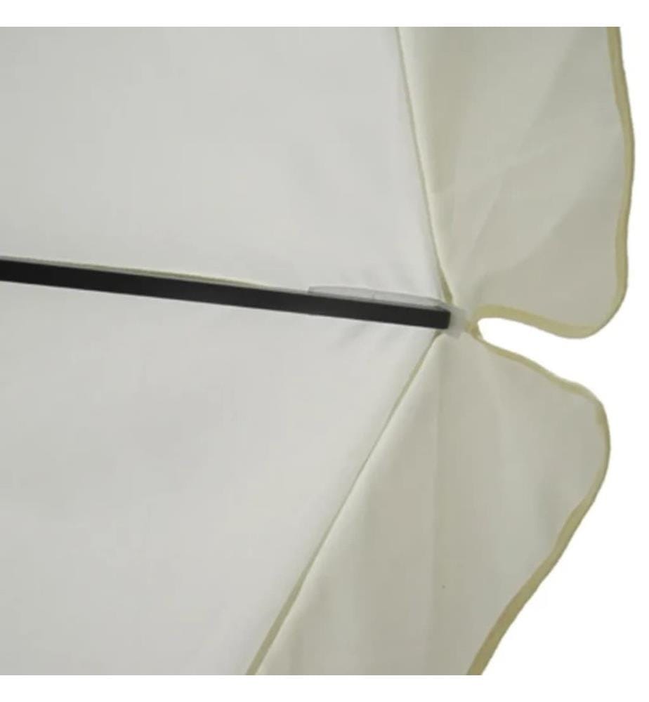 Sonnenschirm Aluminium weiss mit Schirmständer