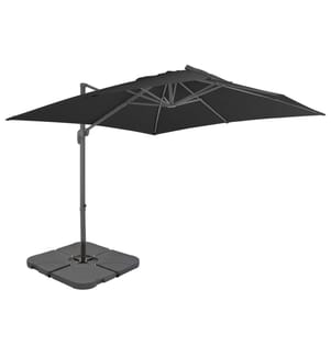 Sonnenschirm mit Schirmständer Anthrazit