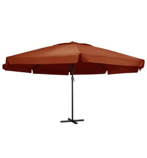 Sonnenschirm Aluminium-Mast 600 cm Terrakotta-Rot