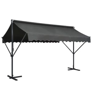 Freistehende Markise 400x300 cm Anthrazit