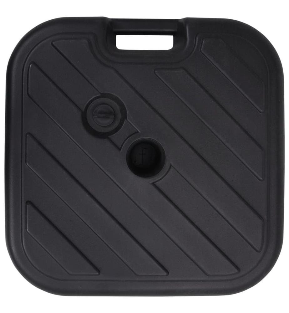 Sonnenschirmständer Sand/Wasser 24 L Schwarz