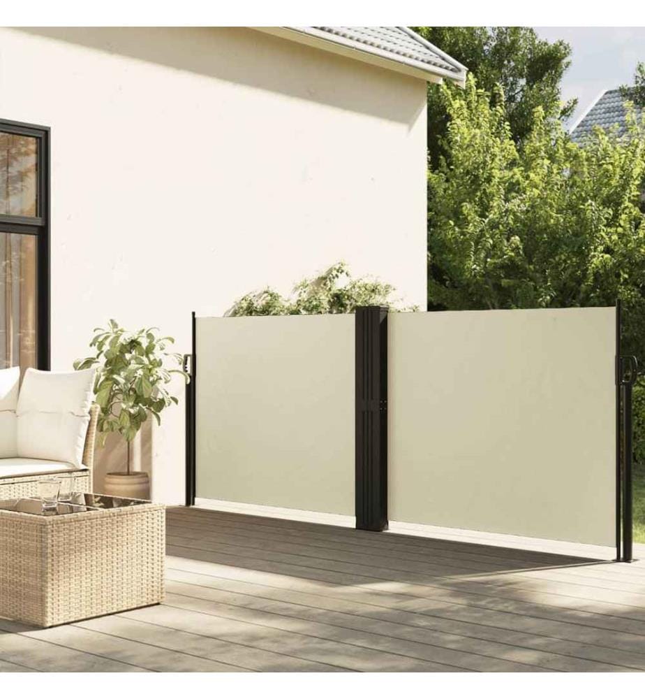VidaXL Seitenmarkise Creme – Ausziehbar Bis 1000 Cm, Höhe 180 Cm, Mit Automatischer Aufrollfunktion
