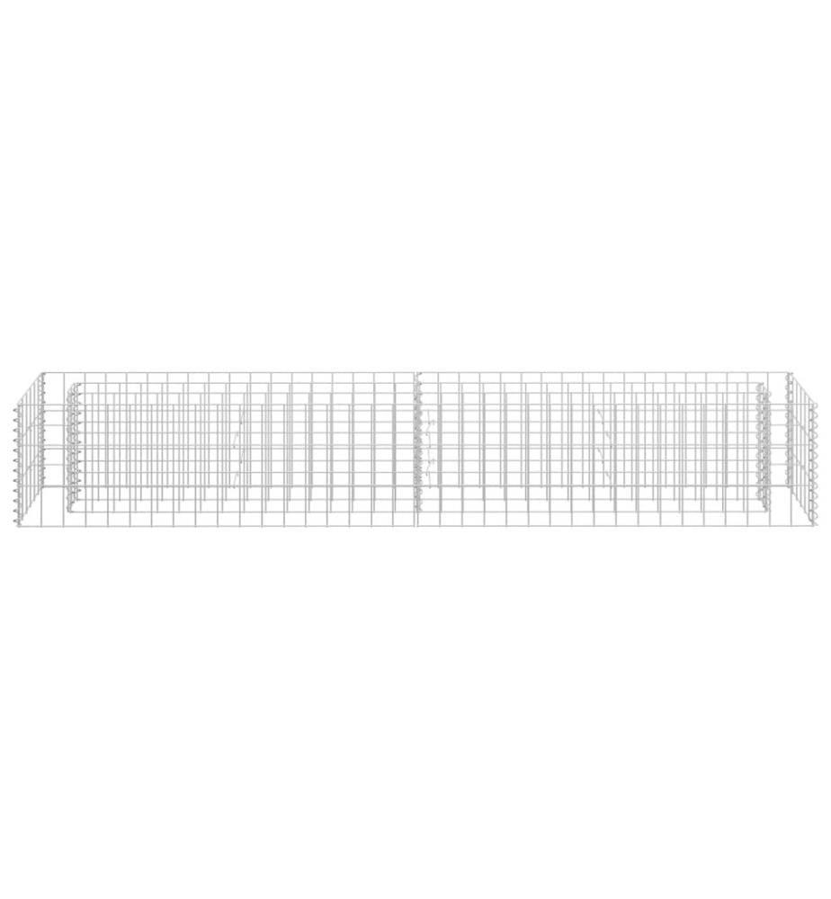 Gabionen-Hochbeet Verzinkter Stahl 180×30×30 cm