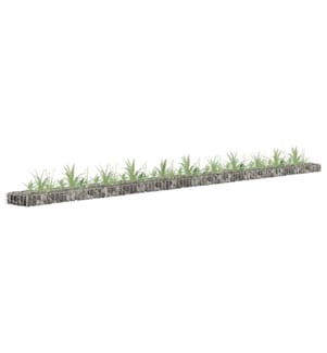 Gabionen-Hochbeet Verzinkter Stahl 450x30x10 cm