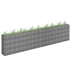 Gabionen-Hochbeet Verzinkter Stahl 360×30×90 cm