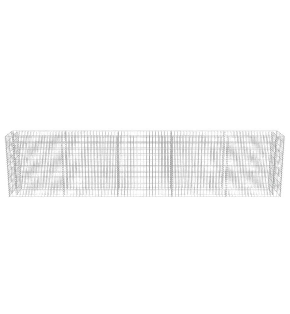 Gabionen-Hochbeet Verzinkter Stahl 450×50×100 cm
