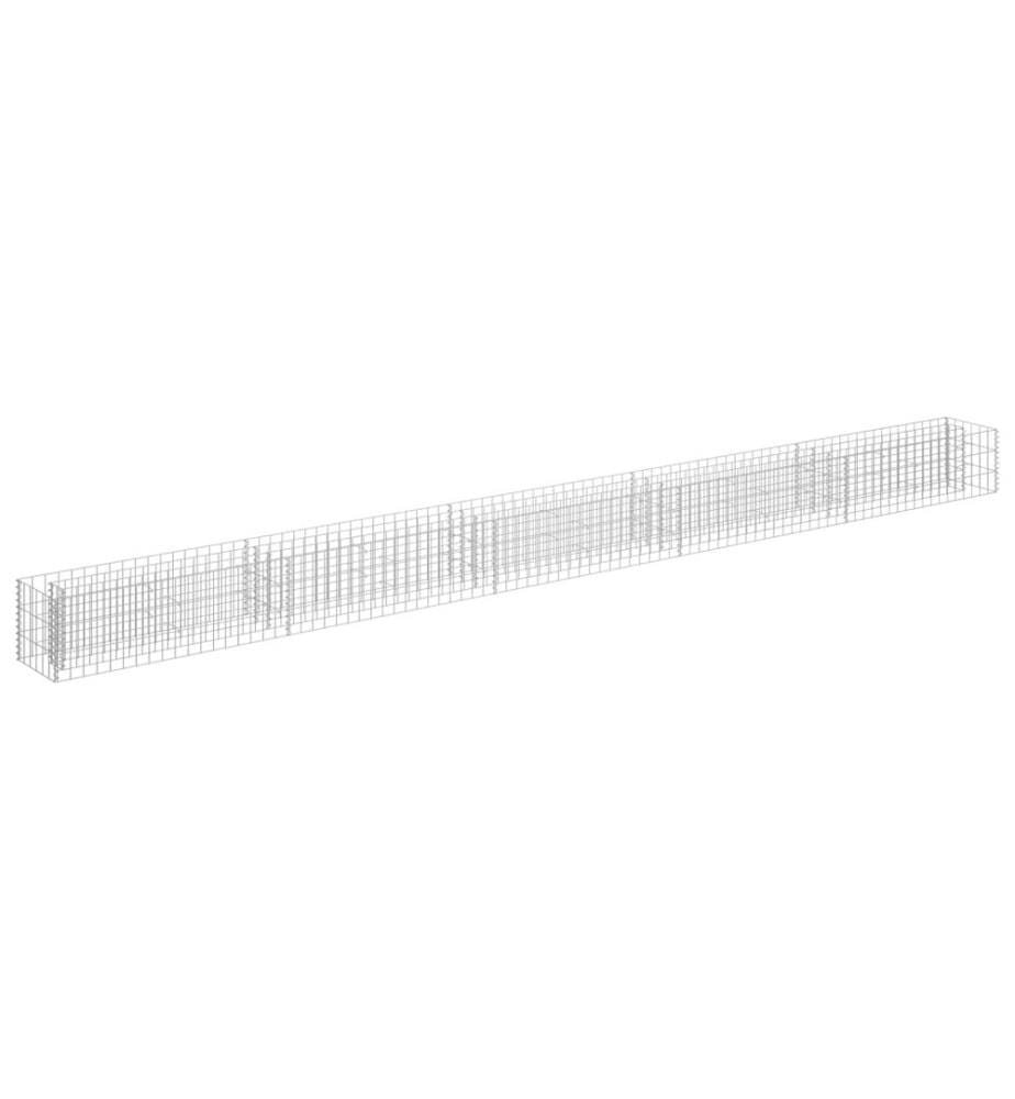 Gabionen-Hochbeet Verzinkter Stahl 450×30×30 cm