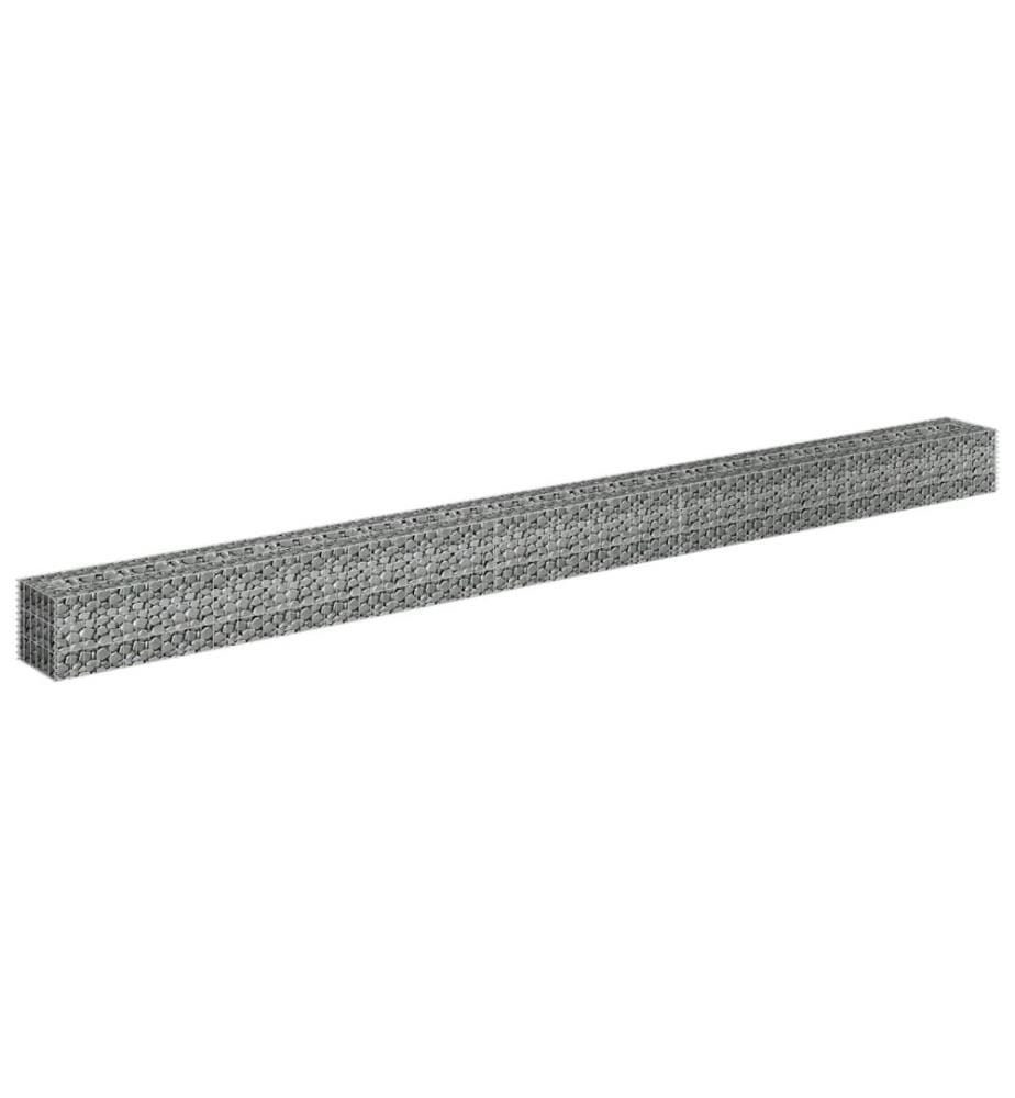Gabionen-Hochbeet Verzinkter Stahl 450×30×30 cm