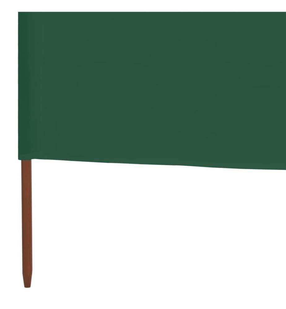 5-teiliges Windschutzgewebe 600 x 120 cm Grün