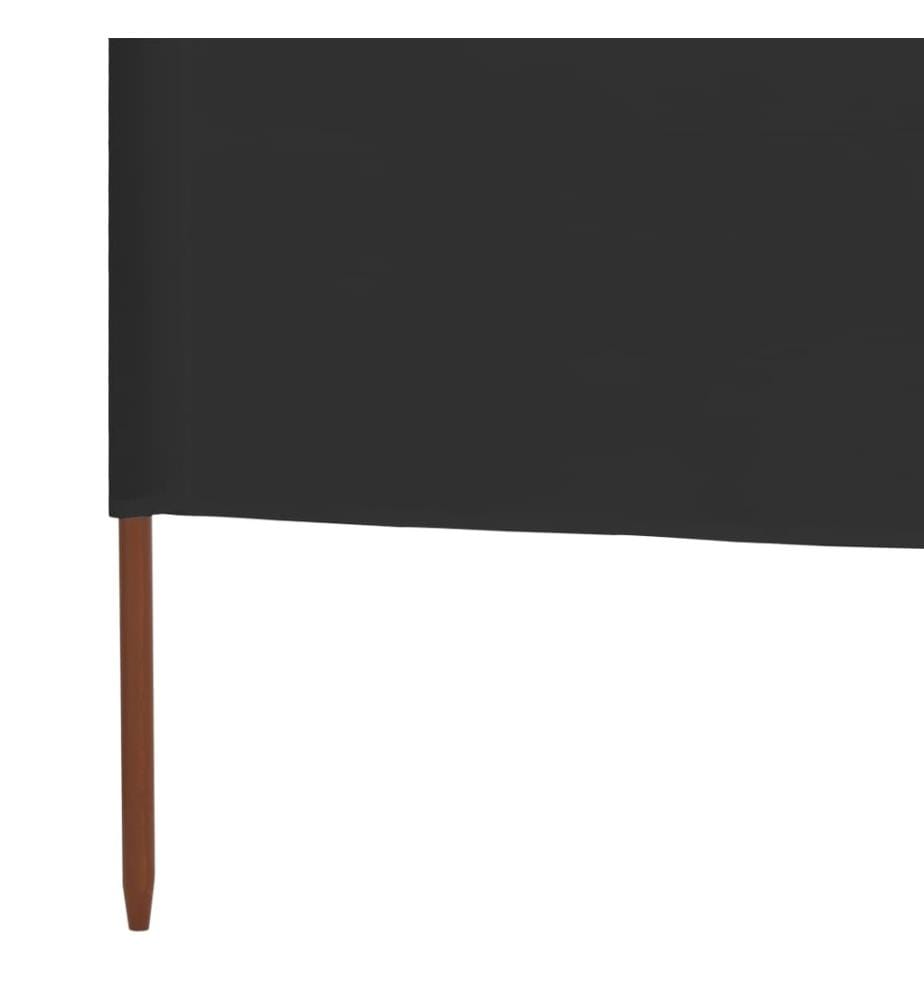 3-teiliges Windschutzgewebe 400 x 80 cm Anthrazit