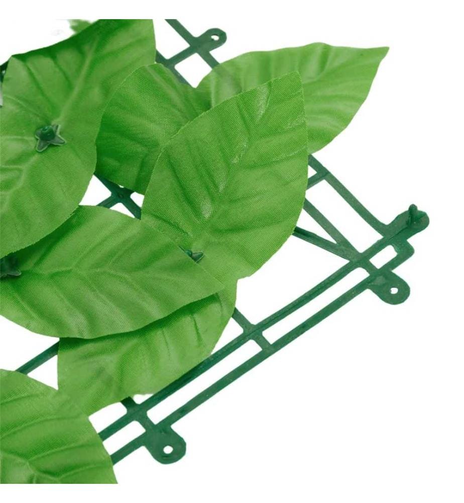 Écran de balcon avec feuilles vert 200x75 cm