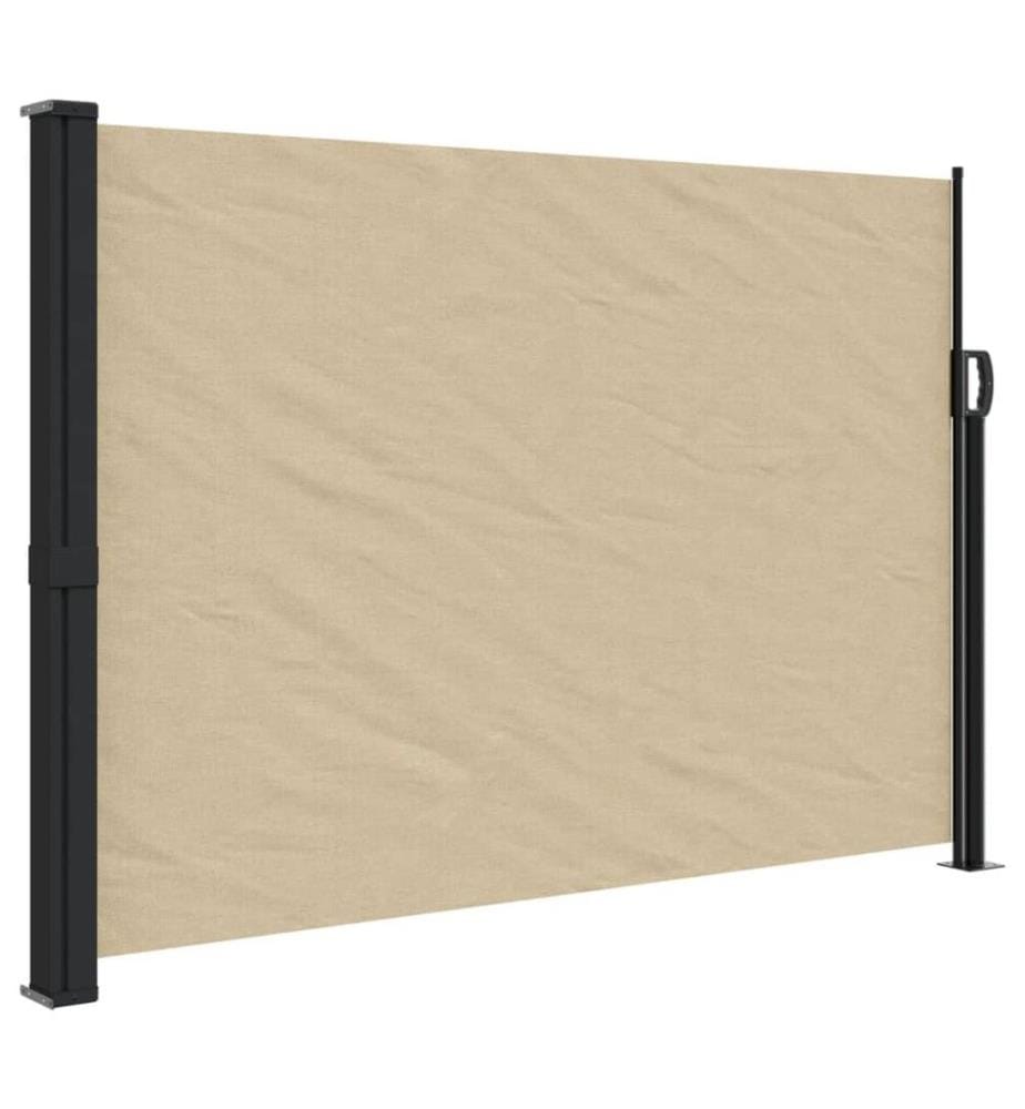 Seitenmarkise Ausziehbar Beige 140x500 cm