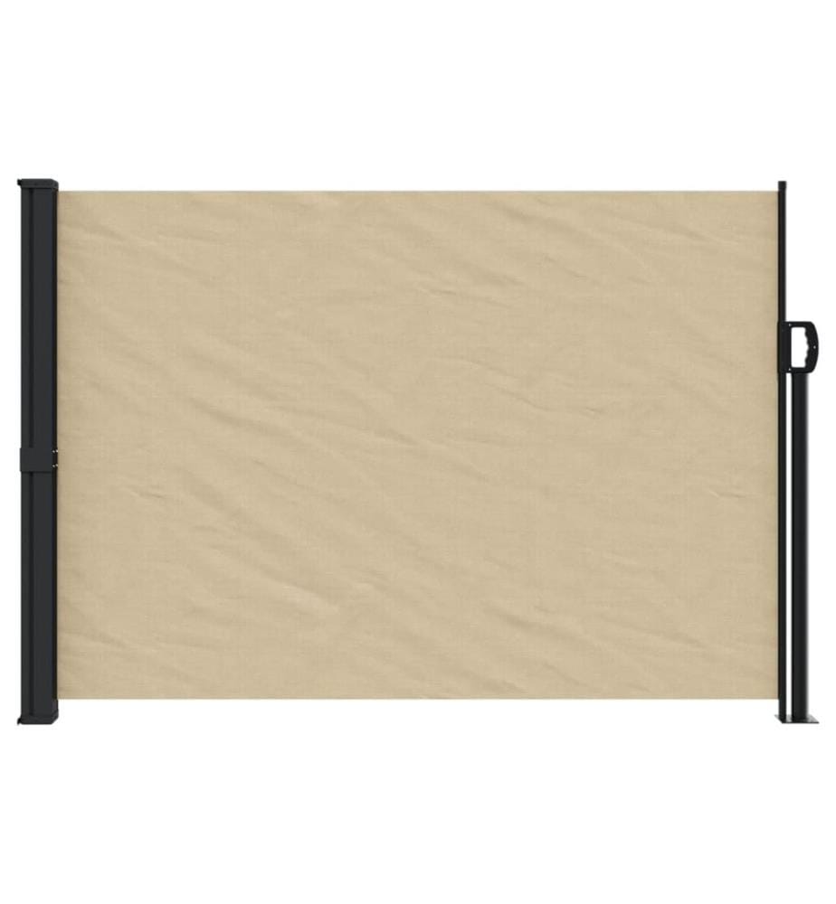 Seitenmarkise Ausziehbar Beige 140x500 cm