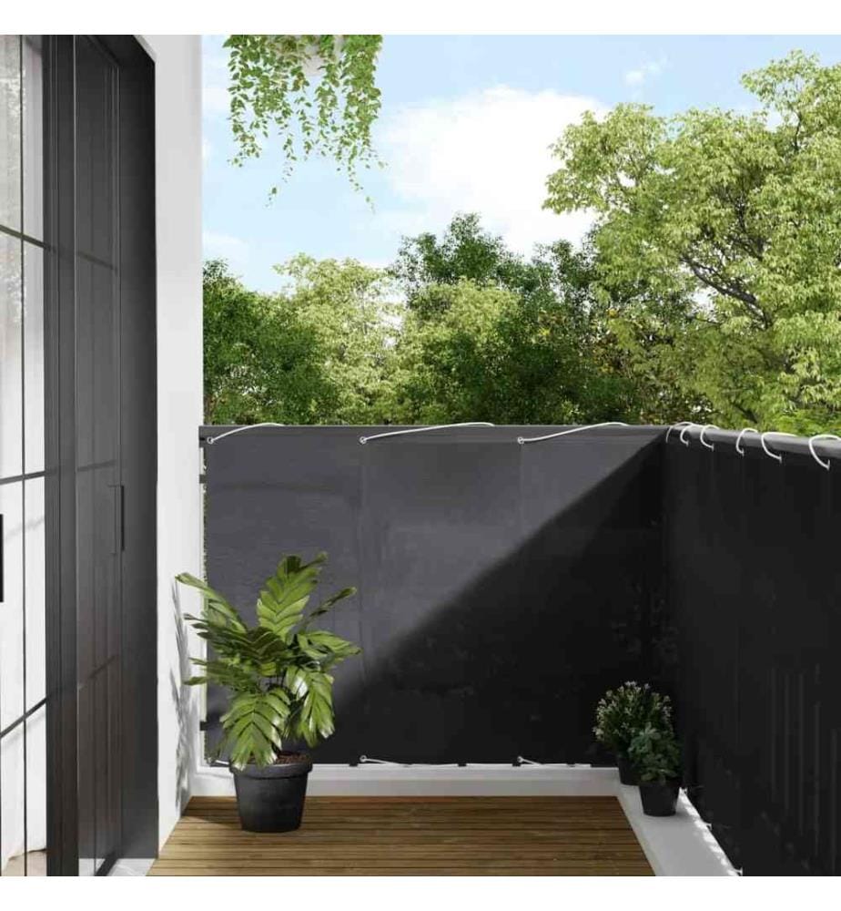 Balkon-Sichtschutz Anthrazit 120x800 cm 100 % Polyester-Oxford