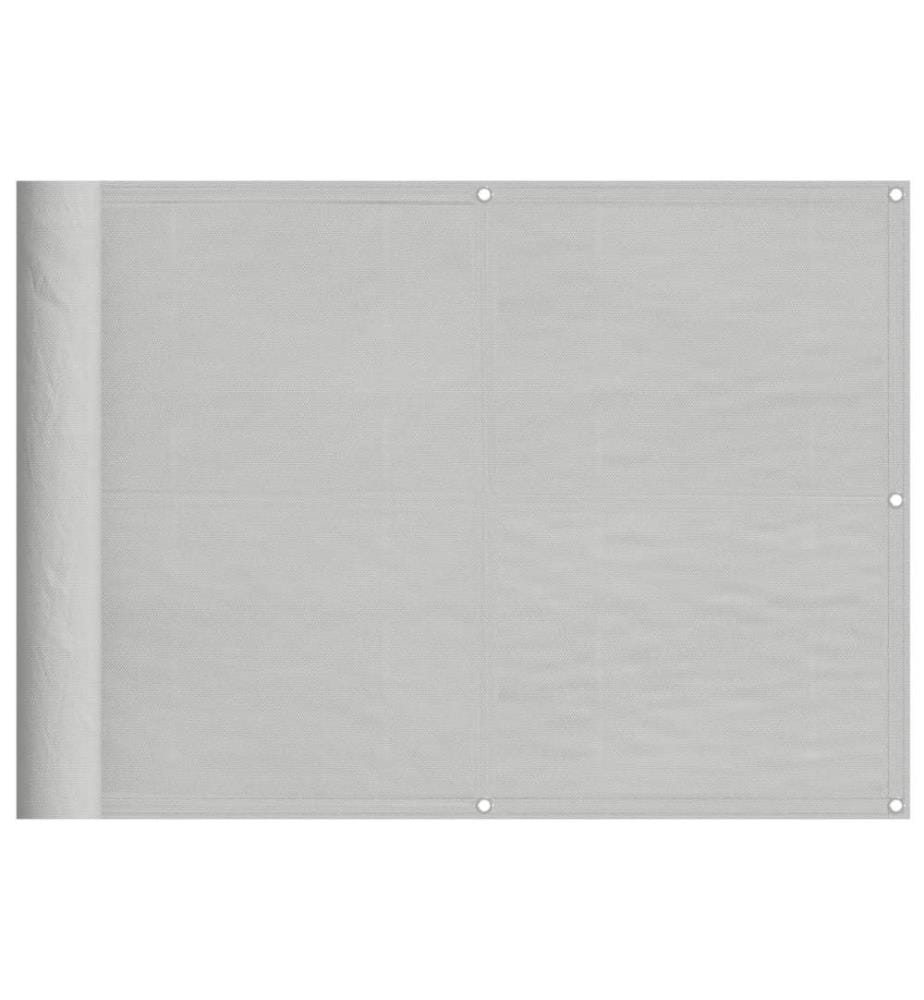 Balkon-Sichtschutz Hellgrau 75x500 cm 100 % Polyester-Oxford