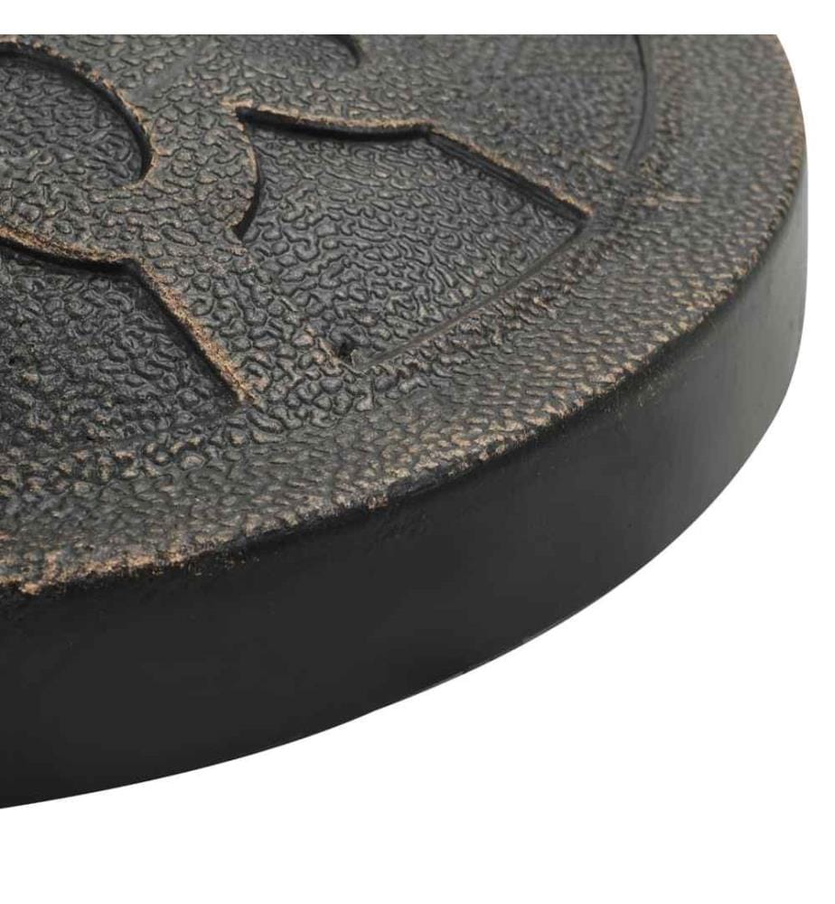Sonnenschirmfuss Rund 13 kg Bronze Polyharz