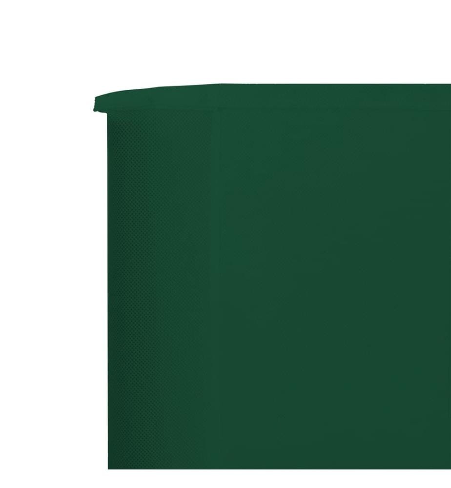 3-teiliges Windschutzgewebe 400 x 80 cm Grün