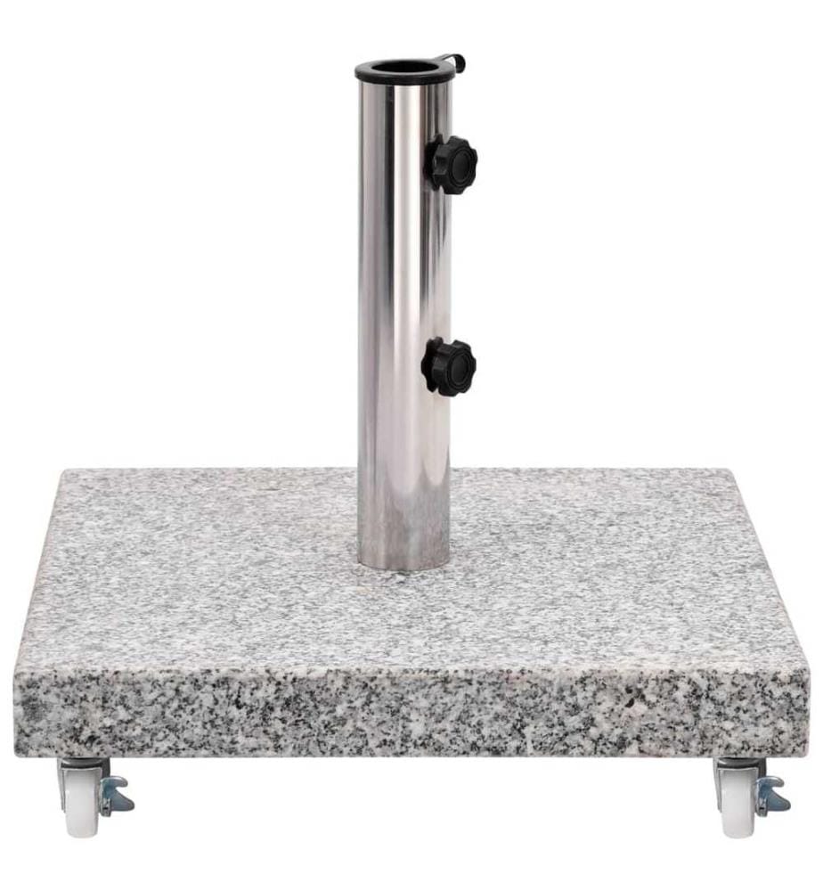 Socle de parasol Granite 30 kg Carré Gris