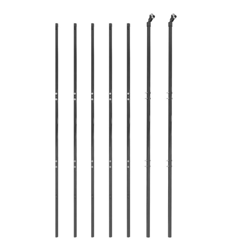 Maschendrahtzaun Anthrazit 2x10 m