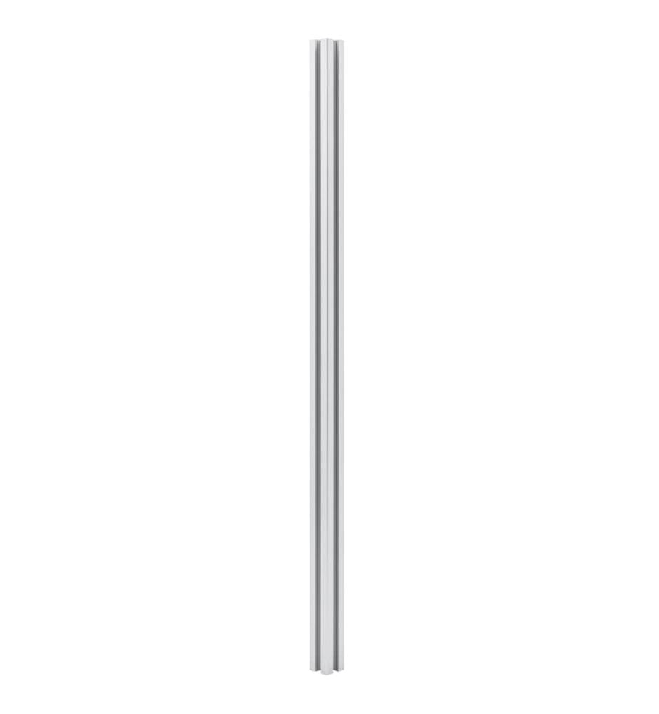 Zaunpfosten 2 Stk. Aluminium 185 cm
