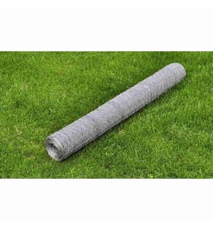 Maschendraht Verzinkter Stahl 25×0,5 m Silbern
