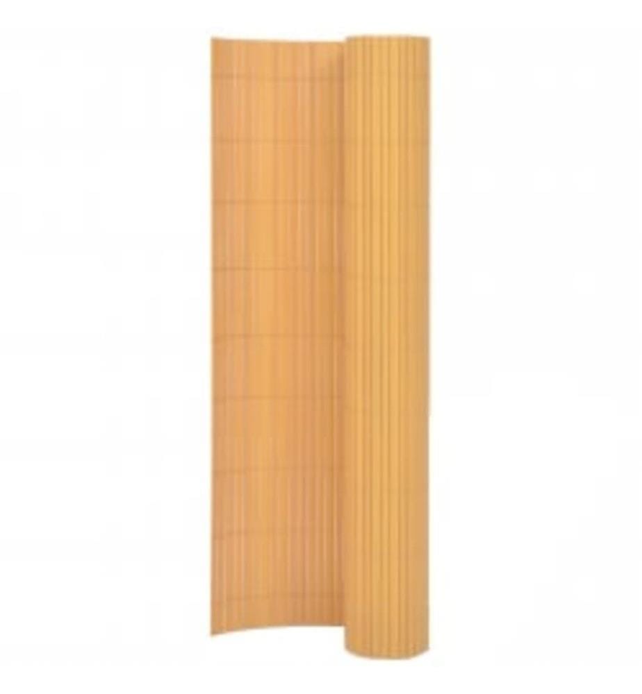 Gartenzaun Doppelseitig 90x400 cm Gelb