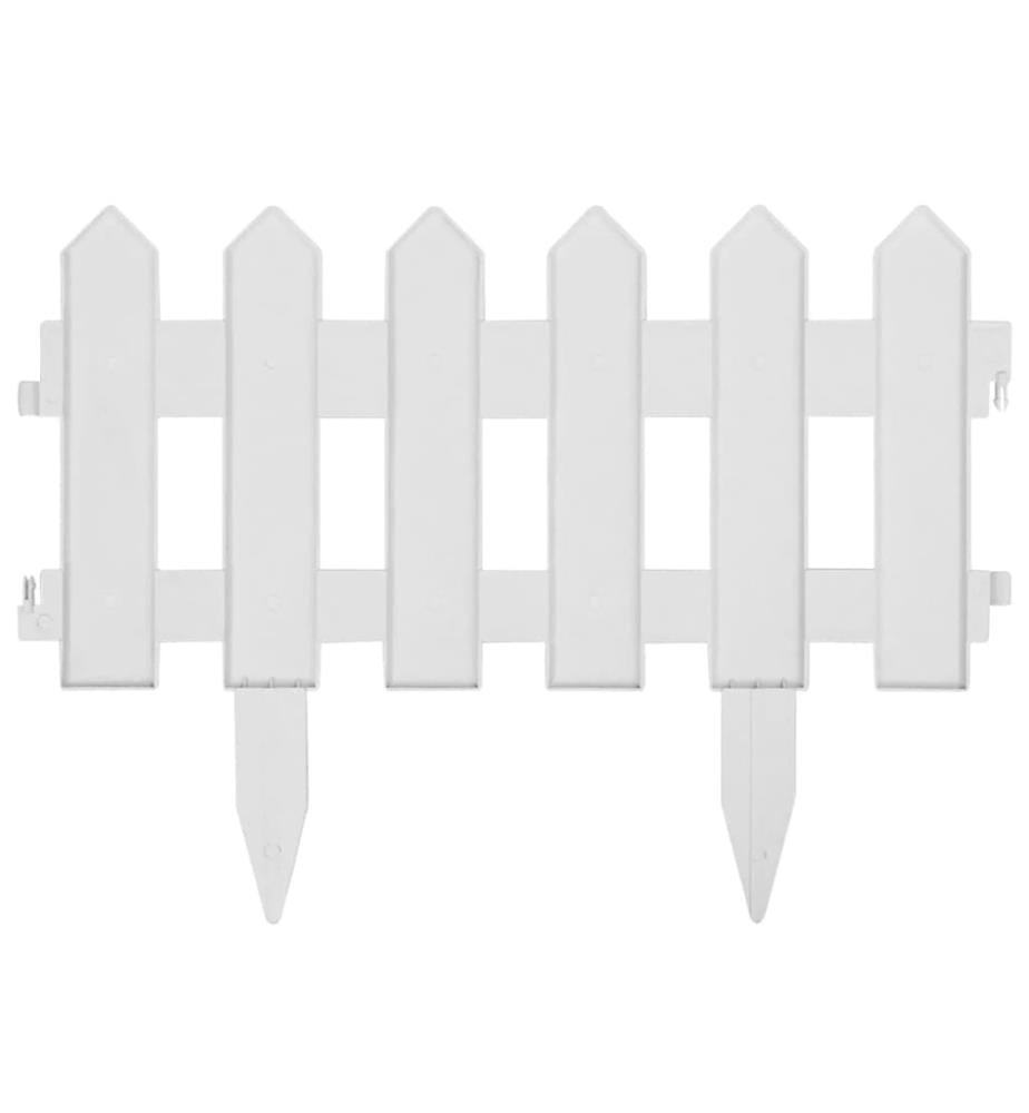 Rasenkanten 25 Stk. Weiss 10 m PP