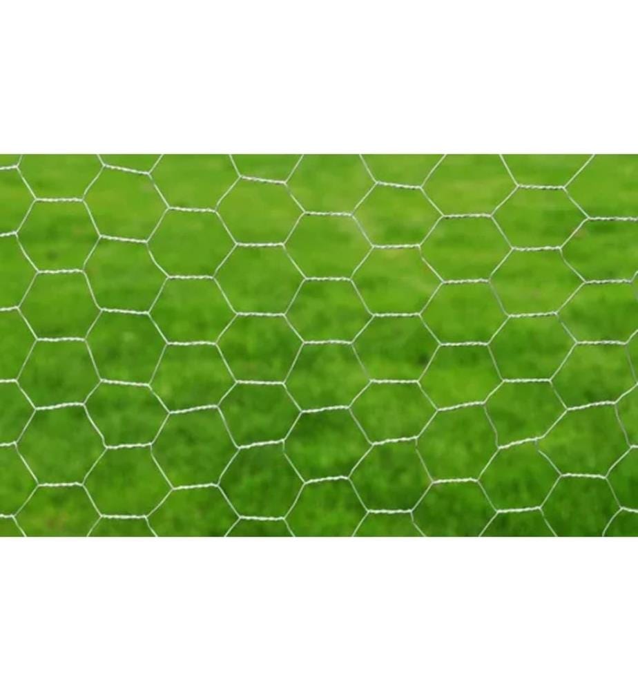 Maschendraht Verzinkter Stahl 25x0,5 m Silbern