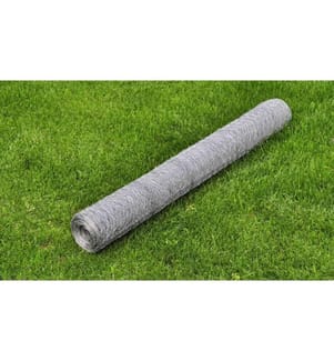 Maschendraht Verzinkter Stahl 25x0,75 m Silbern
