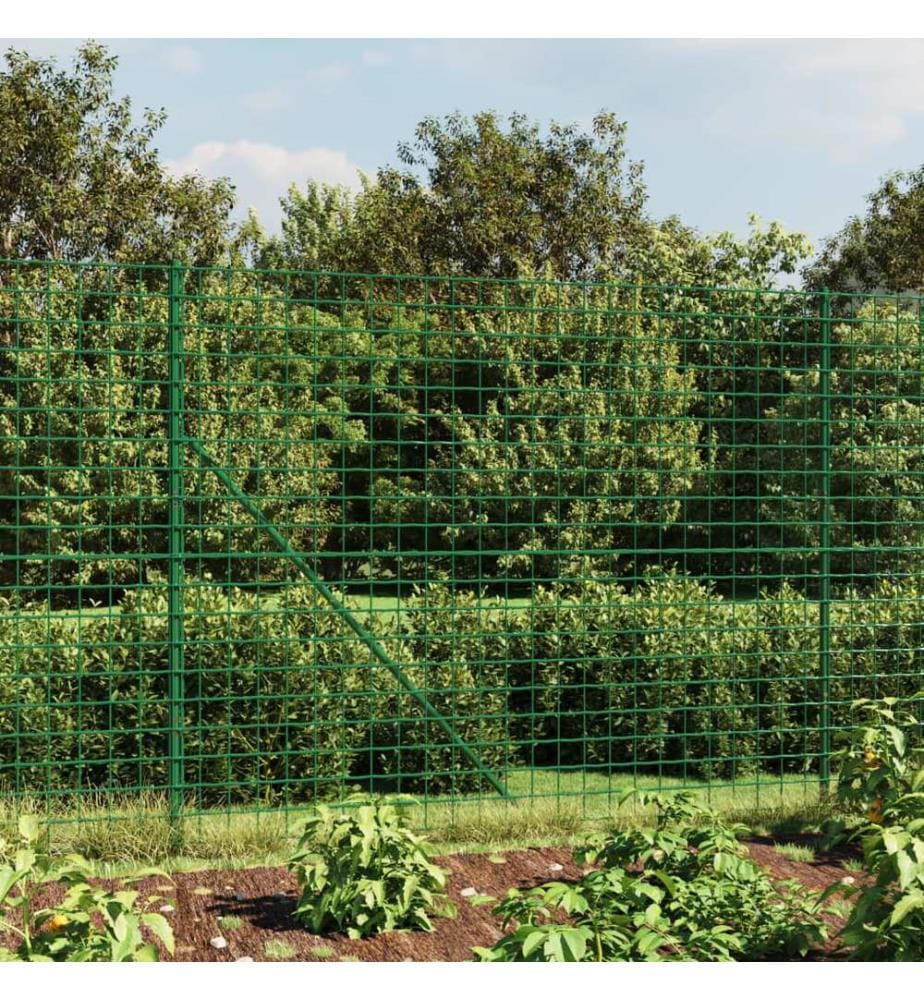 Maschendrahtzaun mit Bodenflansch Grün 2,2x10 m