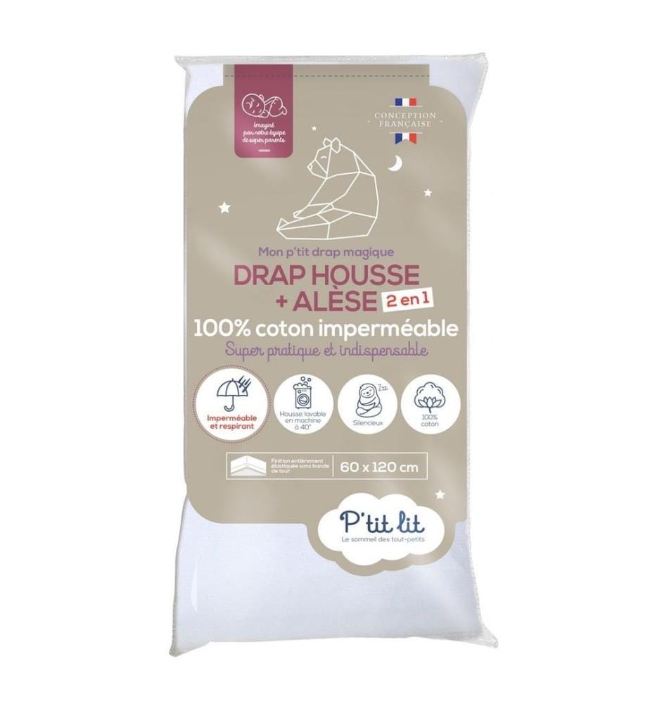 Protege Matelas Simple Imperméables Et Lavables (100% Made in Italy and Oeko -TEX®) - Protège Matelas 110x140 Cm Convient À Tous Les Matelas - Housse Matelas Idéal pour Les Personnes Âgées