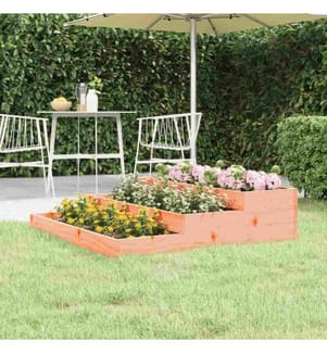 Pflanzkübel 107x107x27 cm Massivholz Douglasie