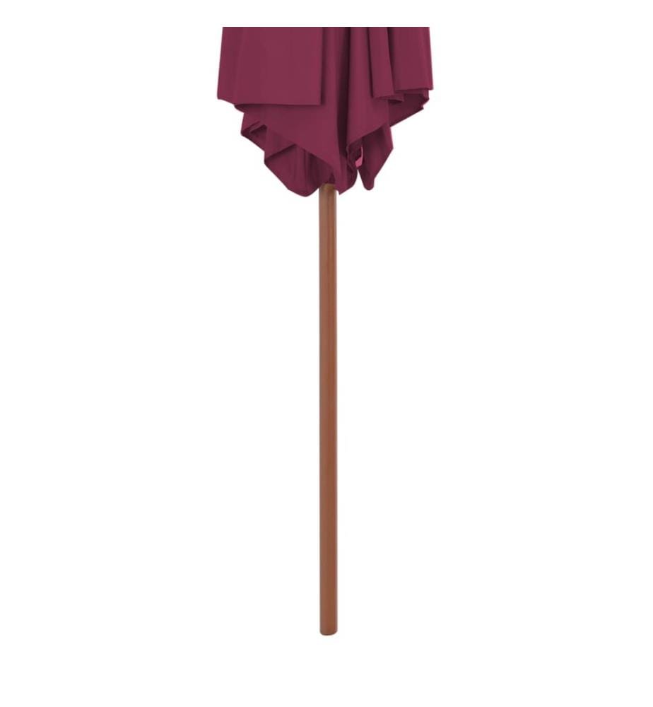 Sonnenschirm mit Holz-Mast 270 cm Bordeauxrot