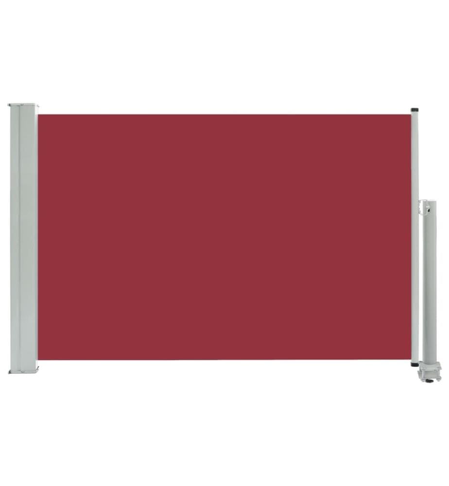 Ausziehbare Seitenmarkise 60×300 cm Rot