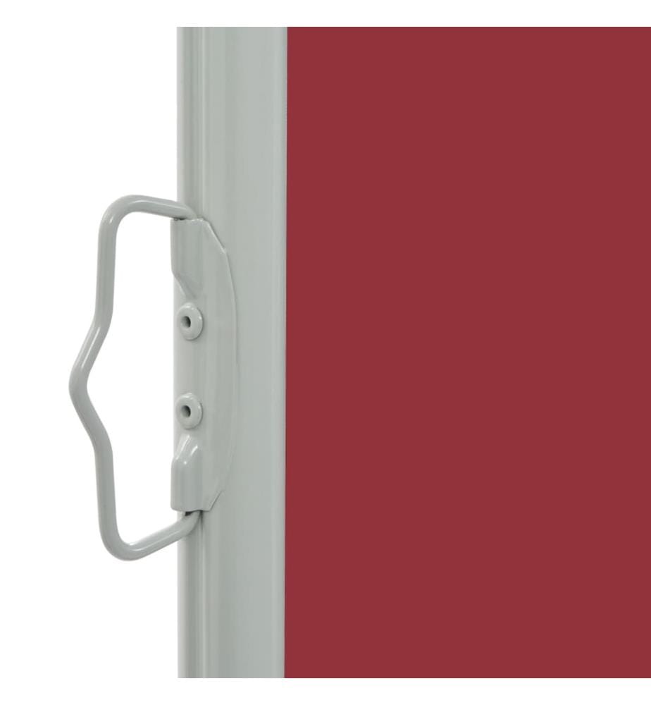 Ausziehbare Seitenmarkise 60×300 cm Rot