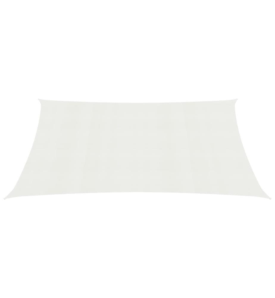 Voile d'ombrage 160 g/m² Blanc 3x5 m PEHD