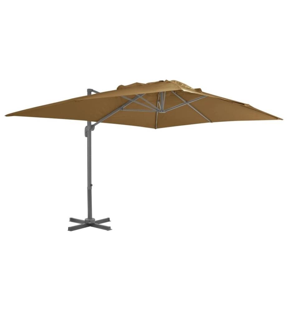 Sonnenschirm mit Schirmständer Taupe