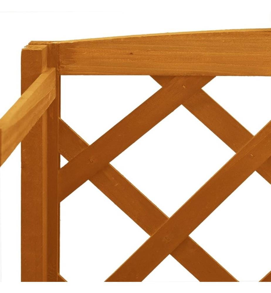 Support de plantes et treillis Orange 60x30x140cm Bois de sapin