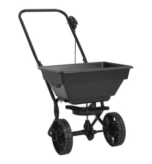Handstreuwagen Salzstreuer PVC und Stahl 92x46x70 cm 15 L