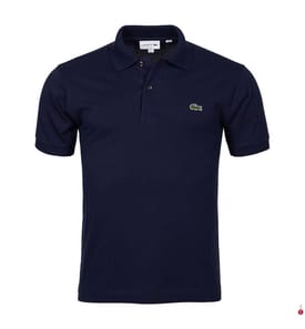 Poloshirt Classic Fit L12.12 aus Piqué-Baumwolle - Marineblau
