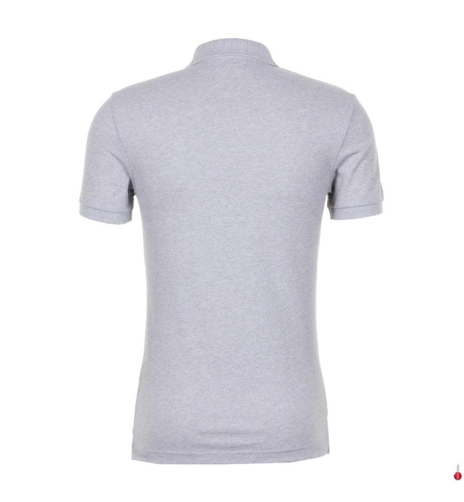Polo Slim Fit gesteppte Baumwolle Herren - Hellgrau
