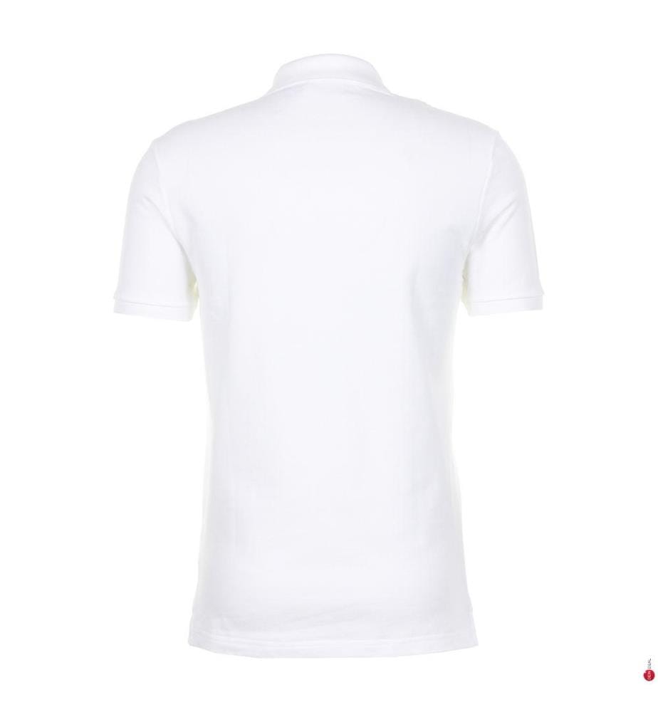 Polo Slim Fit gesteppte Baumwolle Herren - Weiss
