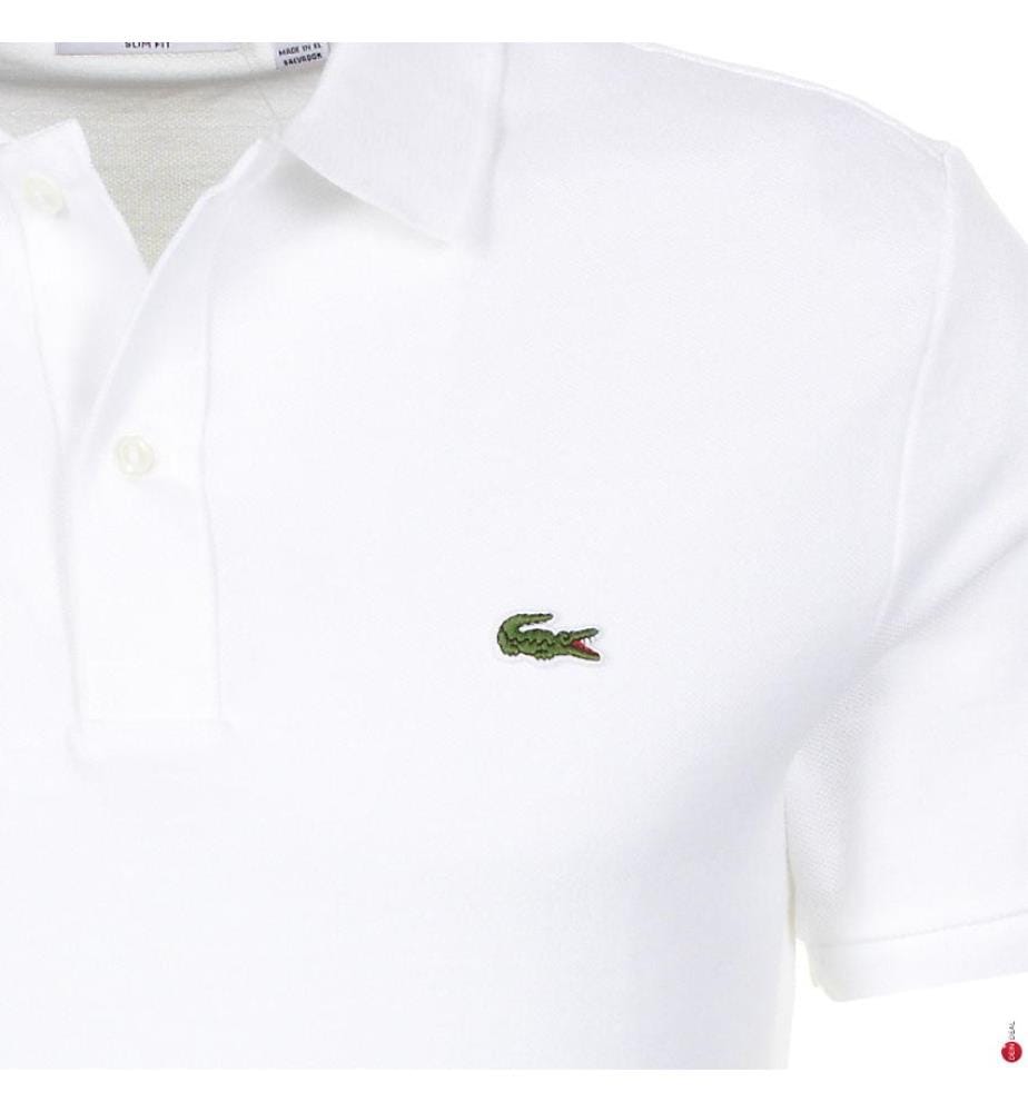 Polo Slim Fit gesteppte Baumwolle Herren - Weiss