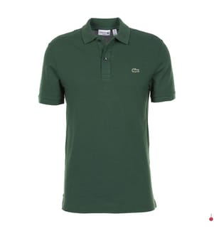 Polo Slim Fit gesteppte Baumwolle Herren - Grün