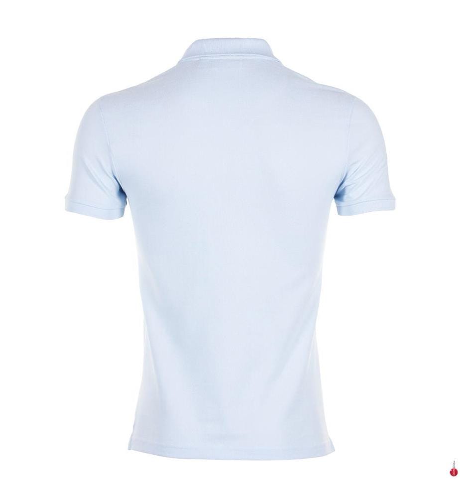 Polo Slim Fit gesteppte Baumwolle Herren - Hellblau